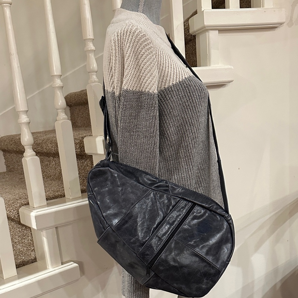Leather backpack